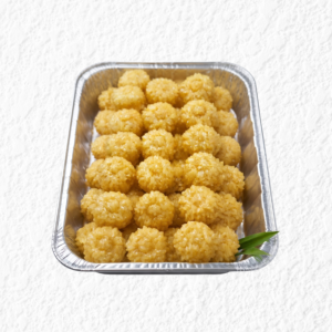 Sweet Golden Sticky Rice Balls Tray