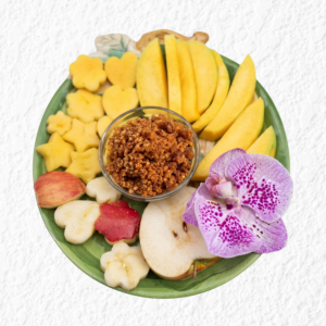 Mango, Apple, and Dried Shrimp/Chili Paste Fruit Platter